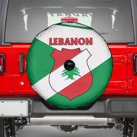 Lebanon Flag Shield Spare Tire Cover with Cedar Emblem and National Colors