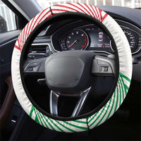 Lebanon Flag Shield Steering Wheel Cover with Cedar Emblem and National Colors