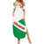 Lebanon Flag Shield Summer Maxi Dress with Cedar Emblem and National Colors