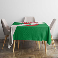 Lebanon Flag Shield Tablecloth with Cedar Emblem and National Colors