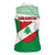 Lebanon Flag Shield Women Sleeveless Polo Shirt with Cedar Emblem and National Colors