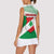Lebanon Flag Shield Women Sleeveless Polo Shirt with Cedar Emblem and National Colors