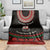 Lebanon Phoenician Ship Blanket with Byblos Heritage and Cedar Sail Design
