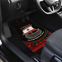 Lebanon Phoenician Ship Car Mats with Byblos Heritage and Cedar Sail Design