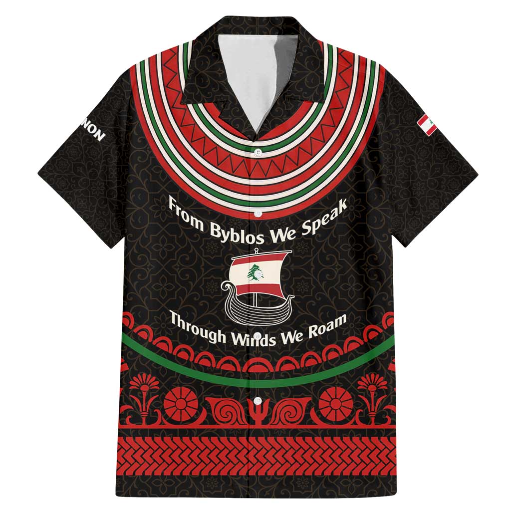 Lebanon Phoenician Ship Family Matching Mermaid Dress and Hawaiian Shirt with Byblos Heritage and Cedar Sail Design