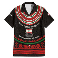 Lebanon Phoenician Ship Family Matching Mermaid Dress and Hawaiian Shirt with Byblos Heritage and Cedar Sail Design