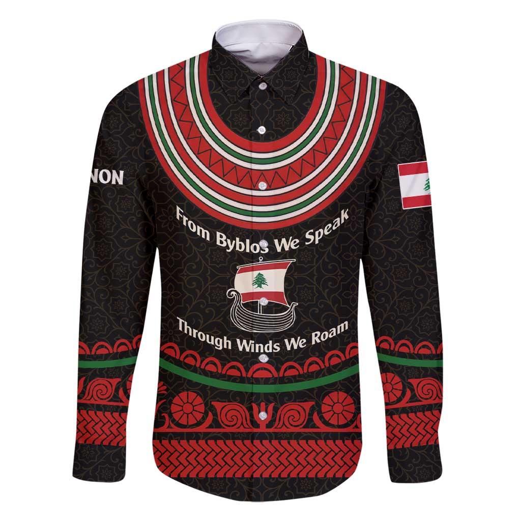 Lebanon Phoenician Ship Family Matching Short Sleeve Bodycon Dress and Hawaiian Shirt with Byblos Heritage and Cedar Sail Design