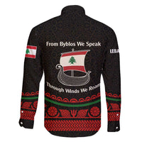 Lebanon Phoenician Ship Family Matching Short Sleeve Bodycon Dress and Hawaiian Shirt with Byblos Heritage and Cedar Sail Design