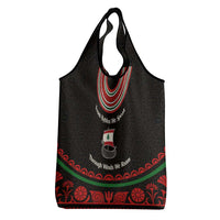 Lebanon Phoenician Ship Grocery Bag with Byblos Heritage and Cedar Sail Design