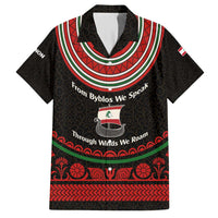 Lebanon Phoenician Ship Hawaiian Shirt with Byblos Heritage and Cedar Sail Design