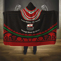 Lebanon Phoenician Ship Hooded Blanket with Byblos Heritage and Cedar Sail Design