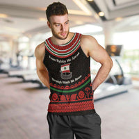 Lebanon Phoenician Ship Men Tank Top with Byblos Heritage and Cedar Sail Design