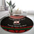 Lebanon Phoenician Ship Round Carpet with Byblos Heritage and Cedar Sail Design