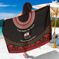 Lebanon Phoenician Ship Sarong with Byblos Heritage and Cedar Sail Design