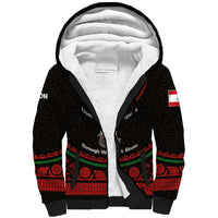 Lebanon Phoenician Ship Sherpa Hoodie with Byblos Heritage and Cedar Sail Design
