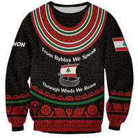Lebanon Phoenician Ship Sweatshirt with Byblos Heritage and Cedar Sail Design
