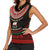 Lebanon Phoenician Ship Women Sleeveless Polo Shirt with Byblos Heritage and Cedar Sail Design