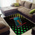 Lebanon Wild Cedar Forest Area Rug with Leopard and National Map Design