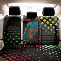 Lebanon Wild Cedar Forest Back Car Seat Cover with Leopard and National Map Design