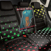 Lebanon Wild Cedar Forest Back Car Seat Cover with Leopard and National Map Design