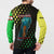 Lebanon Wild Cedar Forest Button Sweatshirt with Leopard and National Map Design