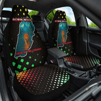 Lebanon Wild Cedar Forest Car Seat Cover with Leopard and National Map Design