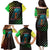 Lebanon Wild Cedar Forest Family Matching Puletasi and Hawaiian Shirt with Leopard and National Map Design
