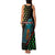 Lebanon Wild Cedar Forest Family Matching Tank Maxi Dress and Hawaiian Shirt with Leopard and National Map Design