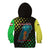 Lebanon Wild Cedar Forest Kid Hoodie with Leopard and National Map Design