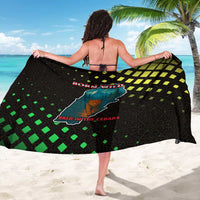 Lebanon Wild Cedar Forest Sarong with Leopard and National Map Design