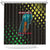 Lebanon Wild Cedar Forest Shower Curtain with Leopard and National Map Design