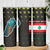 Lebanon Wild Cedar Forest Skinny Tumbler with Leopard and National Map Design