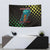 Lebanon Wild Cedar Forest Tapestry with Leopard and National Map Design