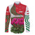 Lebanon Cyclamen Flower Family Matching Mermaid Dress and Hawaiian Shirt with Patriotic Colors and Inspirational Quote