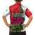 Lebanon Cyclamen Flower Family Matching Off Shoulder Maxi Dress and Hawaiian Shirt with Patriotic Colors and Inspirational Quote