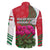 Lebanon Cyclamen Flower Family Matching Puletasi and Hawaiian Shirt with Patriotic Colors and Inspirational Quote