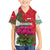 Lebanon Cyclamen Flower Kid Hawaiian Shirt with Patriotic Colors and Inspirational Quote