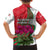 Lebanon Cyclamen Flower Kid Hawaiian Shirt with Patriotic Colors and Inspirational Quote