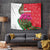 Lebanon Cyclamen Flower Tapestry with Patriotic Colors and Inspirational Quote