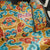 Bhutan Dragon Back Car Seat Cover with Traditional Cloud Motif in Vibrant Himalayan Colors