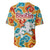 Bhutan Dragon Baseball Jersey with Traditional Cloud Motif in Vibrant Himalayan Colors