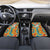 Bhutan Dragon Car Mats with Traditional Cloud Motif in Vibrant Himalayan Colors