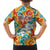 Bhutan Dragon Family Matching Summer Maxi Dress and Hawaiian Shirt with Traditional Cloud Motif in Vibrant Himalayan Colors