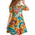 Bhutan Dragon Family Matching Summer Maxi Dress and Hawaiian Shirt with Traditional Cloud Motif in Vibrant Himalayan Colors