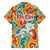 Bhutan Dragon Family Matching Summer Maxi Dress and Hawaiian Shirt with Traditional Cloud Motif in Vibrant Himalayan Colors