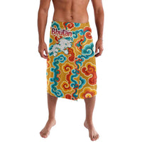 Bhutan Dragon Lavalava with Traditional Cloud Motif in Vibrant Himalayan Colors