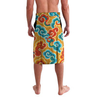 Bhutan Dragon Lavalava with Traditional Cloud Motif in Vibrant Himalayan Colors
