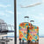 Bhutan Dragon Luggage Cover with Traditional Cloud Motif in Vibrant Himalayan Colors