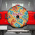 Bhutan Dragon Spare Tire Cover with Traditional Cloud Motif in Vibrant Himalayan Colors