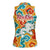 Bhutan Dragon Women Sleeveless Polo Shirt with Traditional Cloud Motif in Vibrant Himalayan Colors